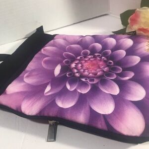 Harold Feinstein Purple Floral Clutch